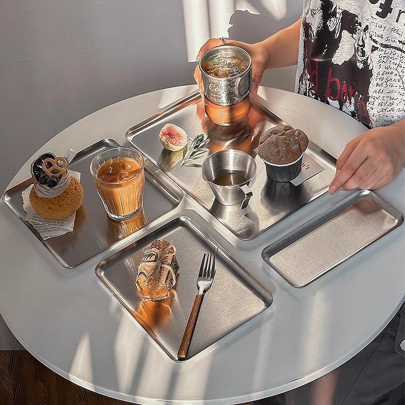 Commercial Kitchen Tables - Ins Korean Plateins, Stainless Steel Rectangular