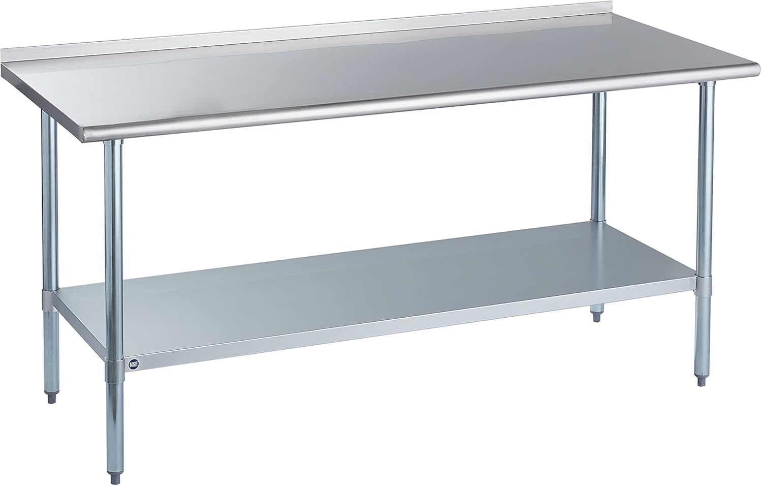 Commercial Kitchen Backsplash - Stainless Steel Table for Prep &