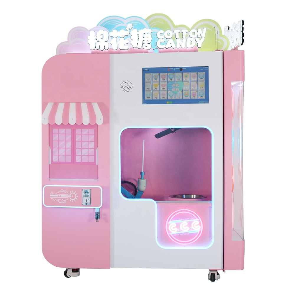 Commercial Pink Sugar Cotton C - Candy Floss Machine Commercial recension och pris