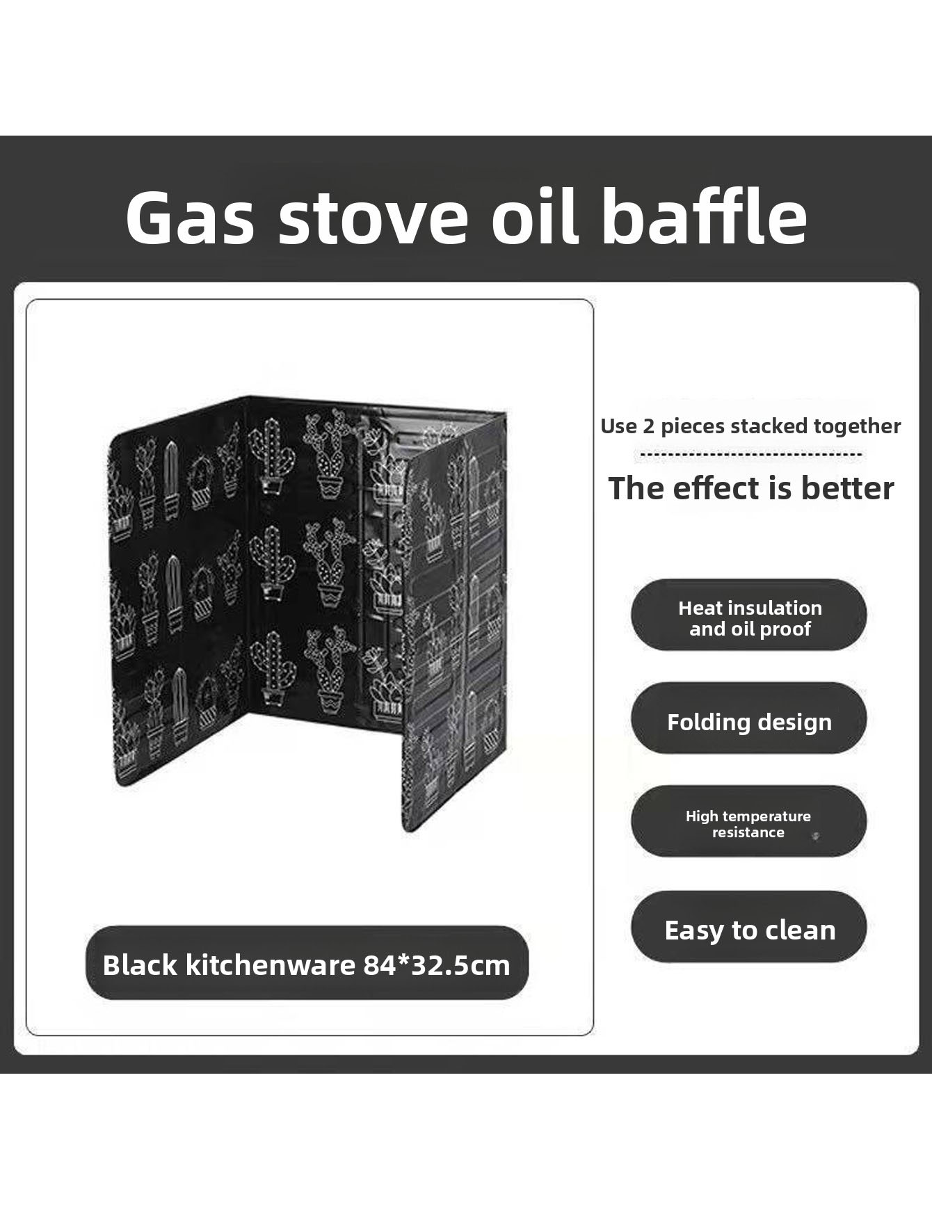 3PCS Kitchen Oil Baffle, Stove - Commercial Kitchen Gas Stove recension och pris