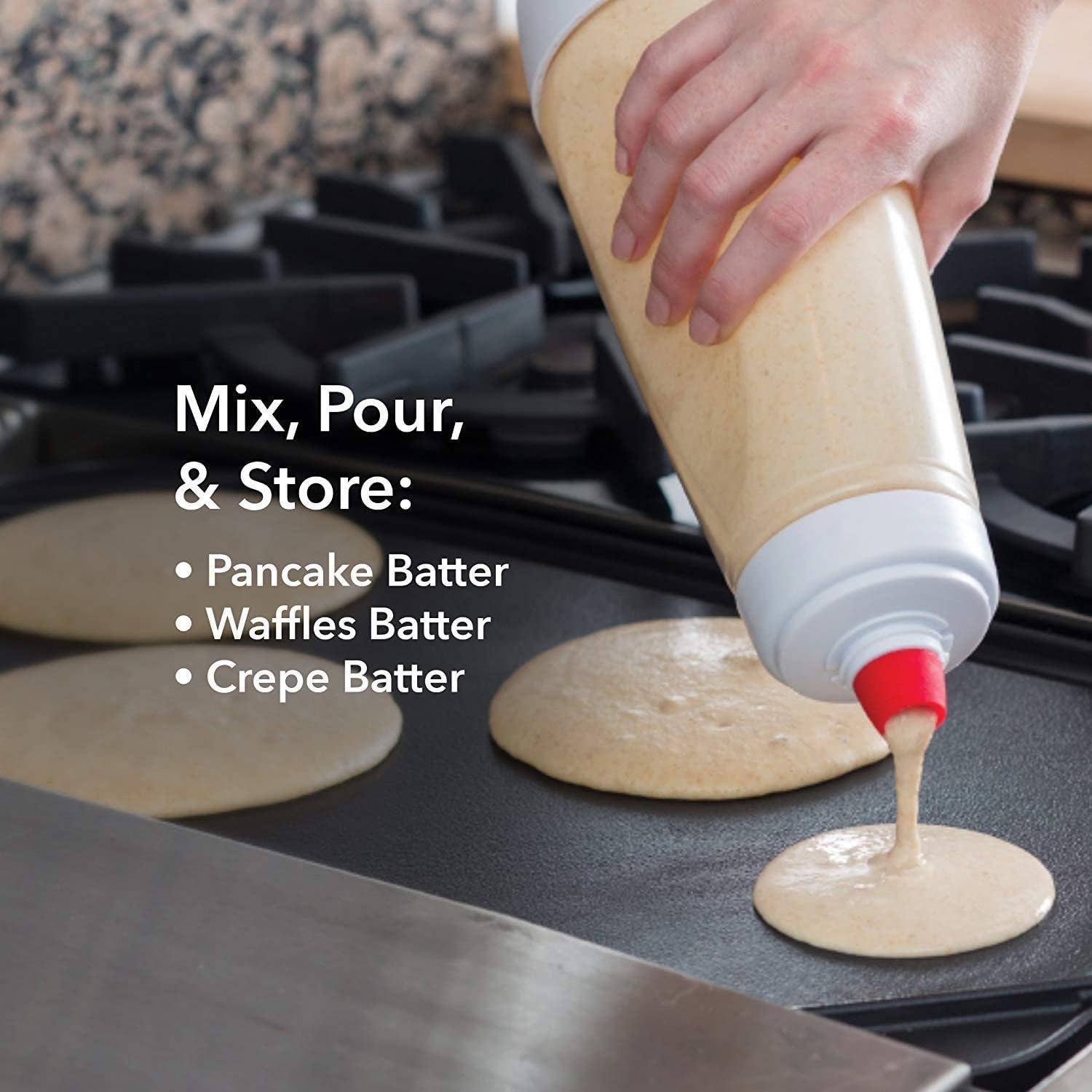 Pancake Batter Mixer Shaker Bo - Dough Mixer Machine recension och pris