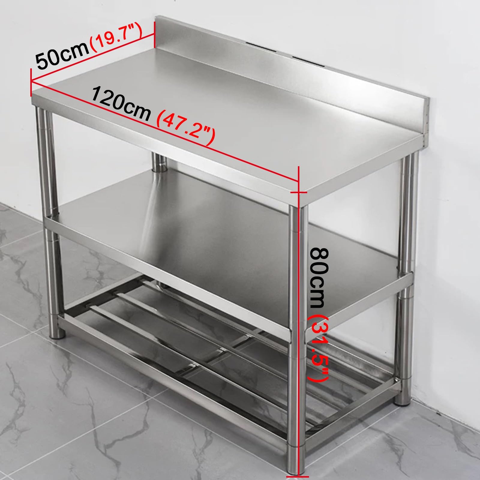 kz-Work Table Stainless Steel  - Commercial Kitchen Tables recension och pris