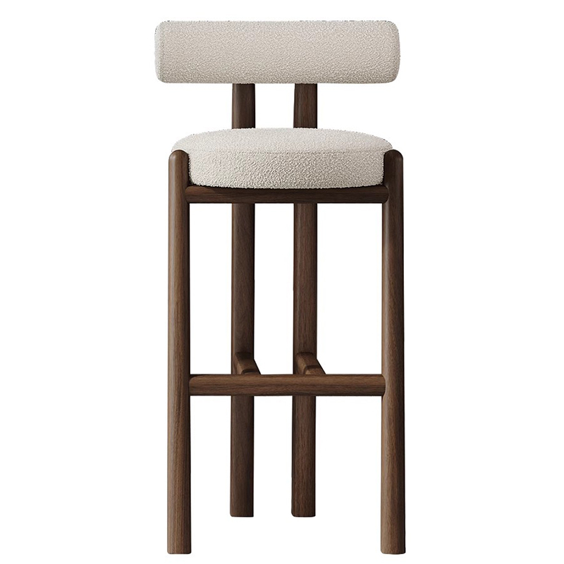 Modern Wood Backrest Bar Chair - Commercial Kitchen Interior recension och pris