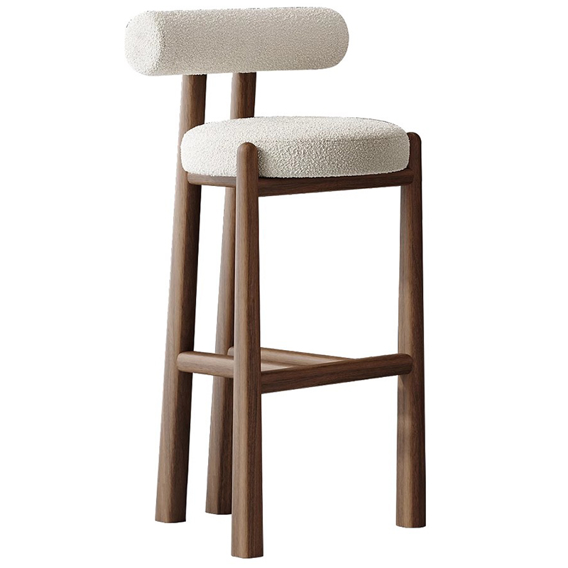 Modern Wood Backrest Bar Chair - Commercial Kitchen Interior recension och pris