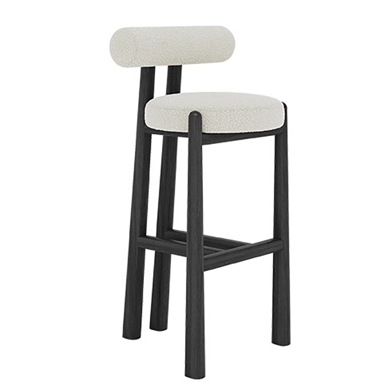 Modern Wood Backrest Bar Chair - Commercial Kitchen Interior recension och pris