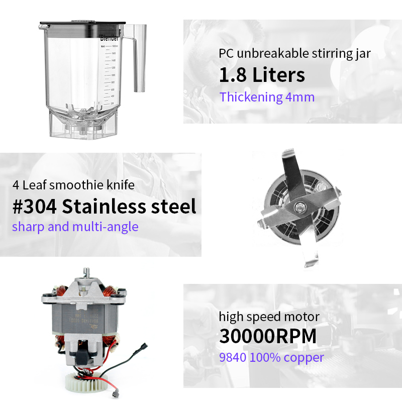 Heavy Duty 1.8 Liter Smoothy M - Commercial Blender Heavy Duty recension och pris