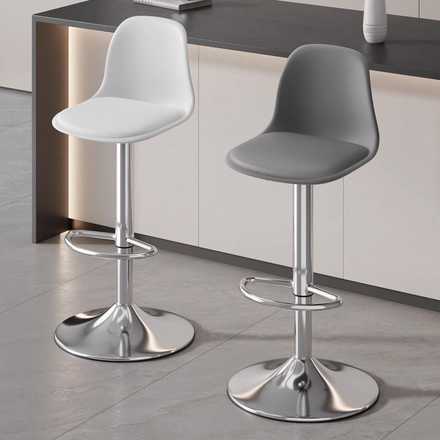 Elegant Modern Bar Chair Backr - Commercial Kitchen Interior recension och pris