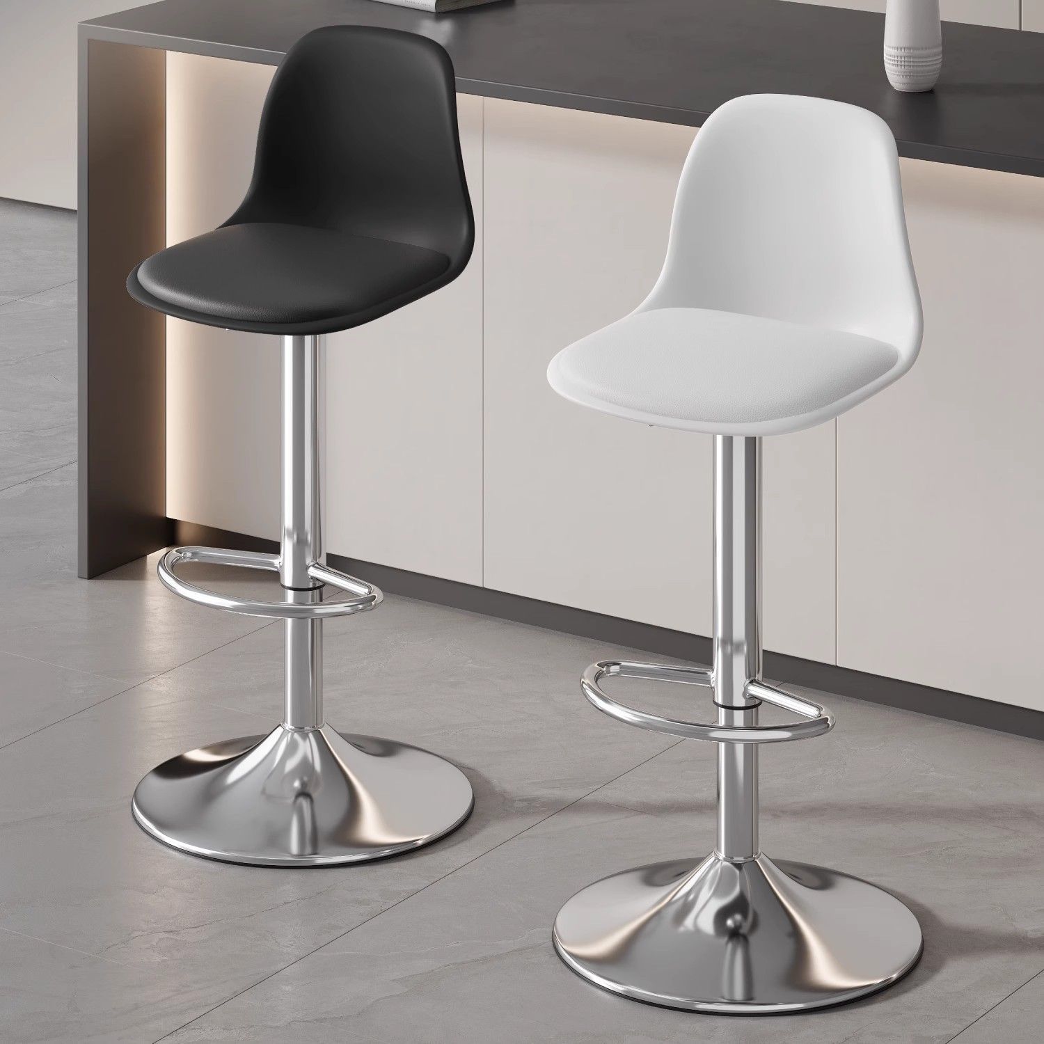 Elegant Modern Bar Chair Backr - Commercial Kitchen Interior recension och pris