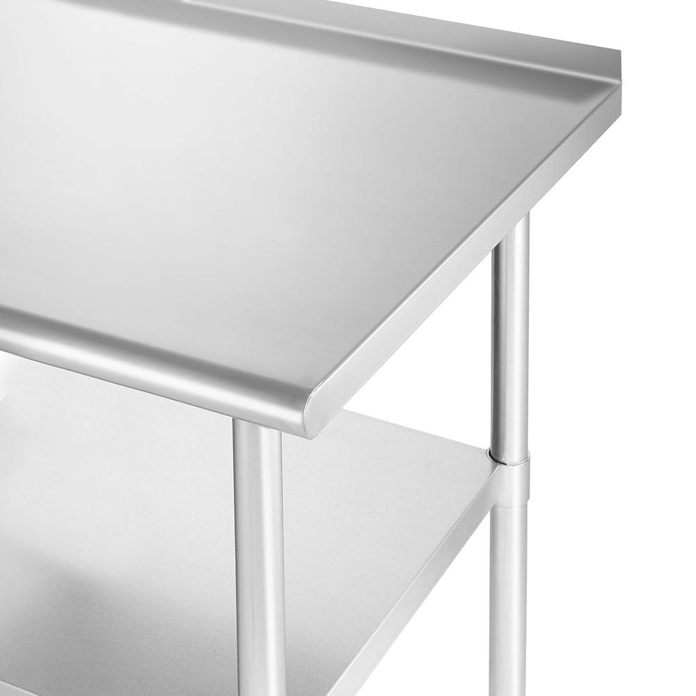 StainlSteel Kitchen Prep Table - Commercial Kitchen Backsplash recension och pris