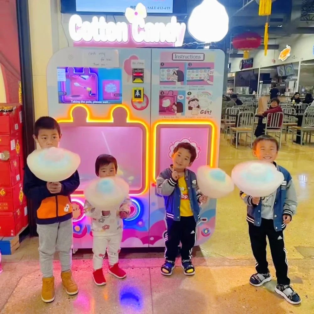 Automatic Cotton Candy Vending - Candy Floss Machine Commercial recension och pris