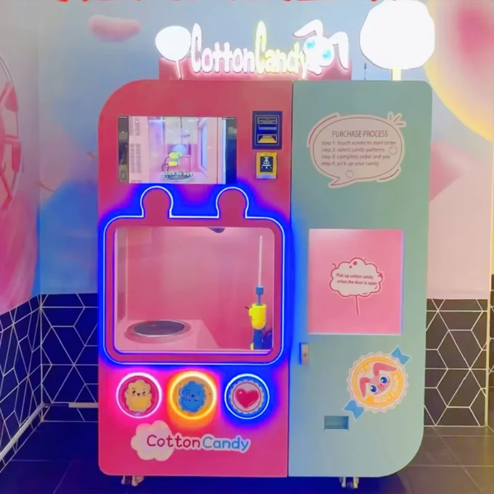 Automatic Cotton Candy Vending - Candy Floss Machine Commercial recension och pris