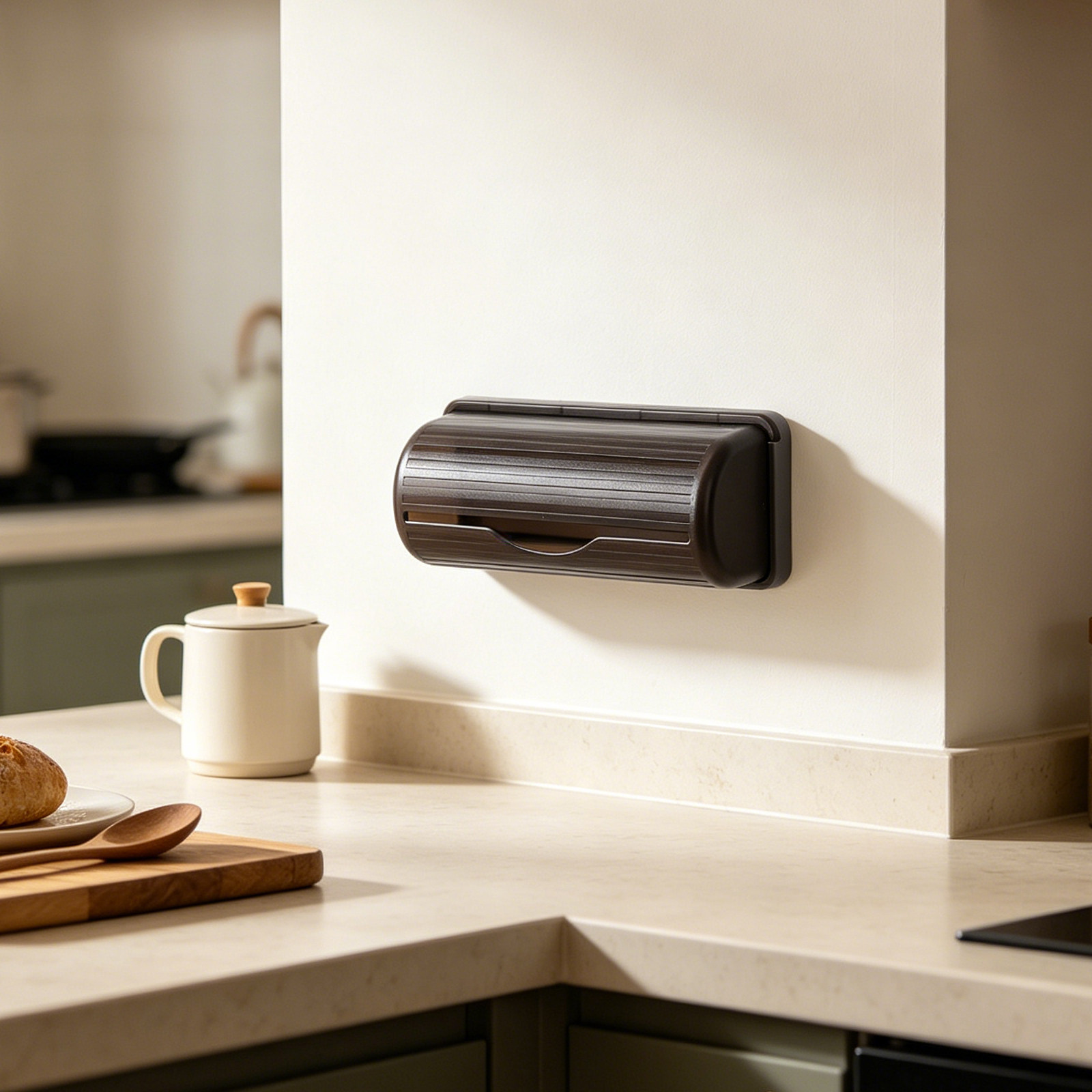 Wall Mounted Trash Bag Holder  - Commercial Kitchen Utensil Organizer recension och pris