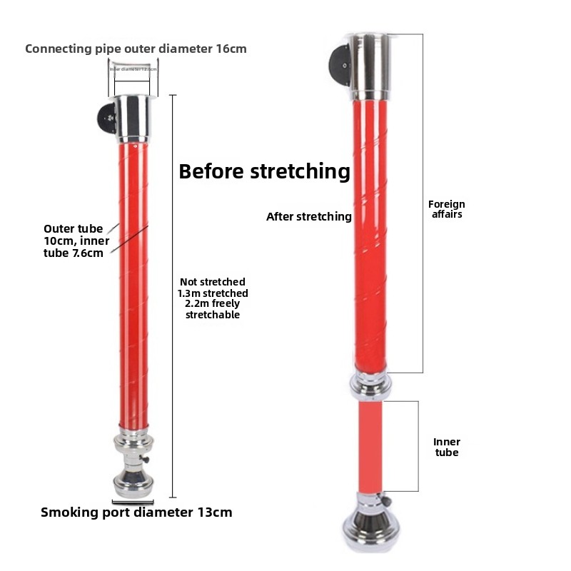 Korean BBQ Telescopic Exhaust  - Commercial Exhaust Hood recension och pris