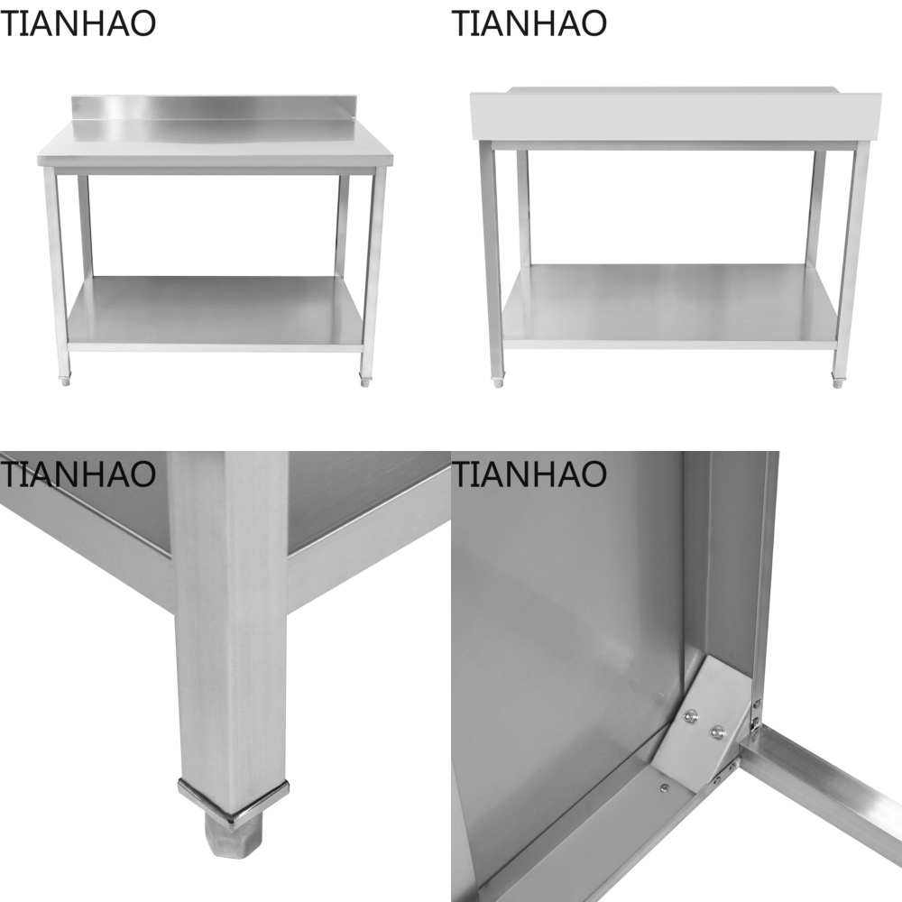 Stainless Steel Workbench Kitc - Commercial Kitchen Backsplash recension och pris
