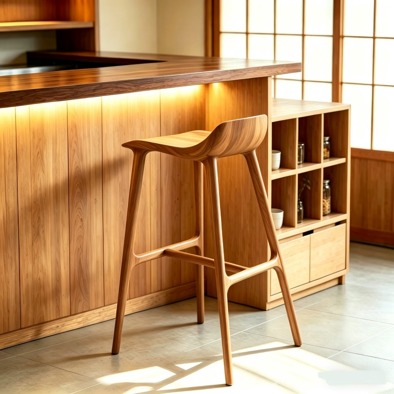Wooden Save Space Bar Stools S - Commercial Kitchen Interior recension och pris